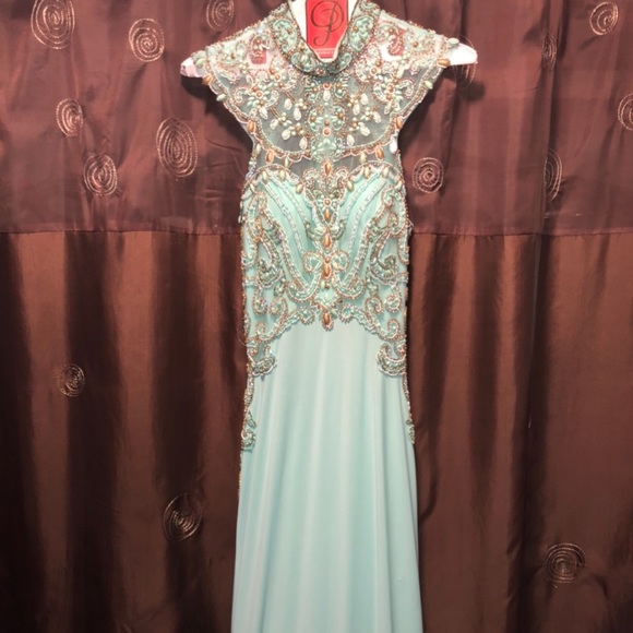 ALICE beaded full length prom dress - Picture 3 of 8